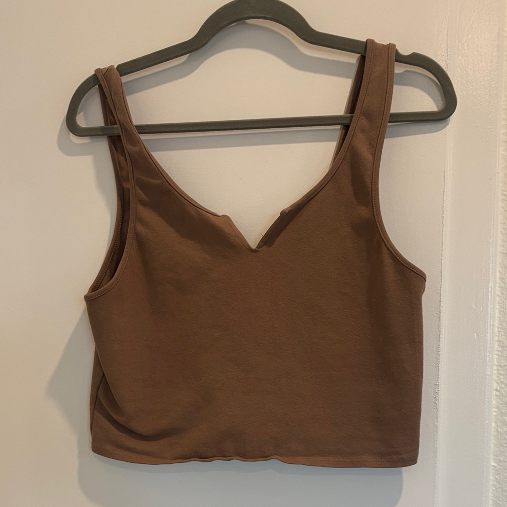 Good American Brown Crop Top